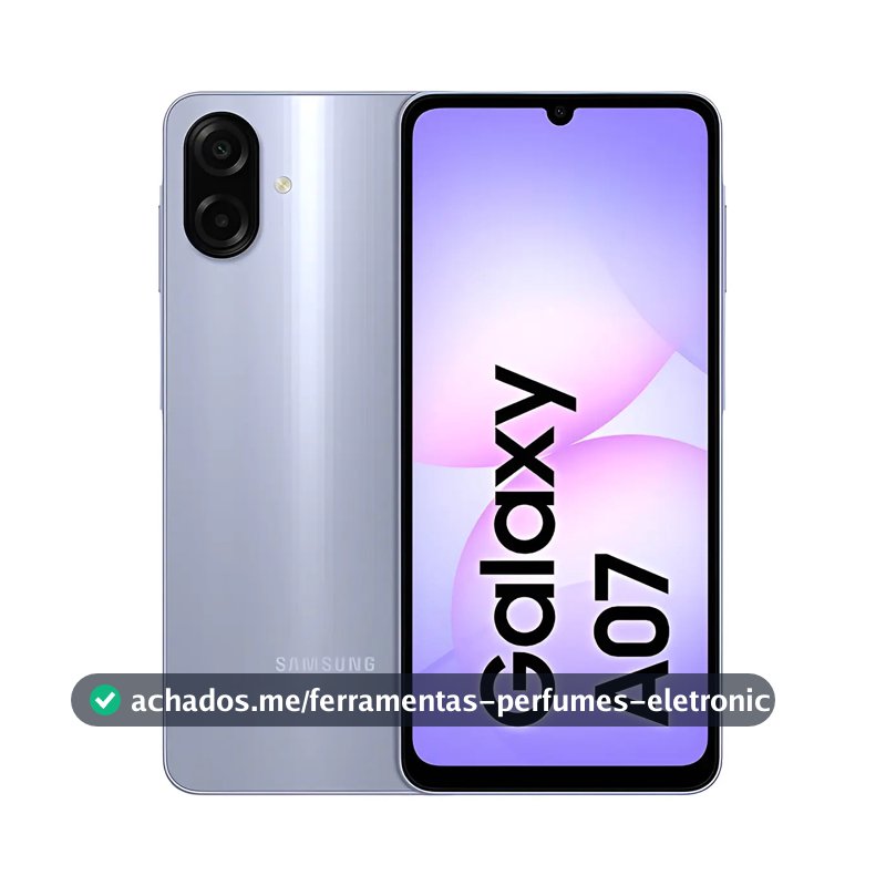 Celular Samsung Galaxy A07 256gb, 8gb, Câmera 50mp, Tela 6.7 , Proteção Ip54, Processador 6nm - Violeta