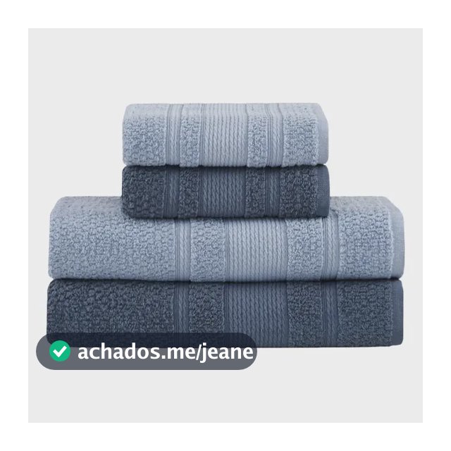 Jogo De Toalhas Buddemeyer Bella Extra Soft Banho 4 Peças Azul Claro/azul Marinho