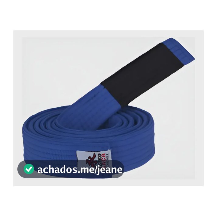 Faixa Jiu-jitsu Adulto Keiko Iniciante Branca Graduação Cor Azul A2