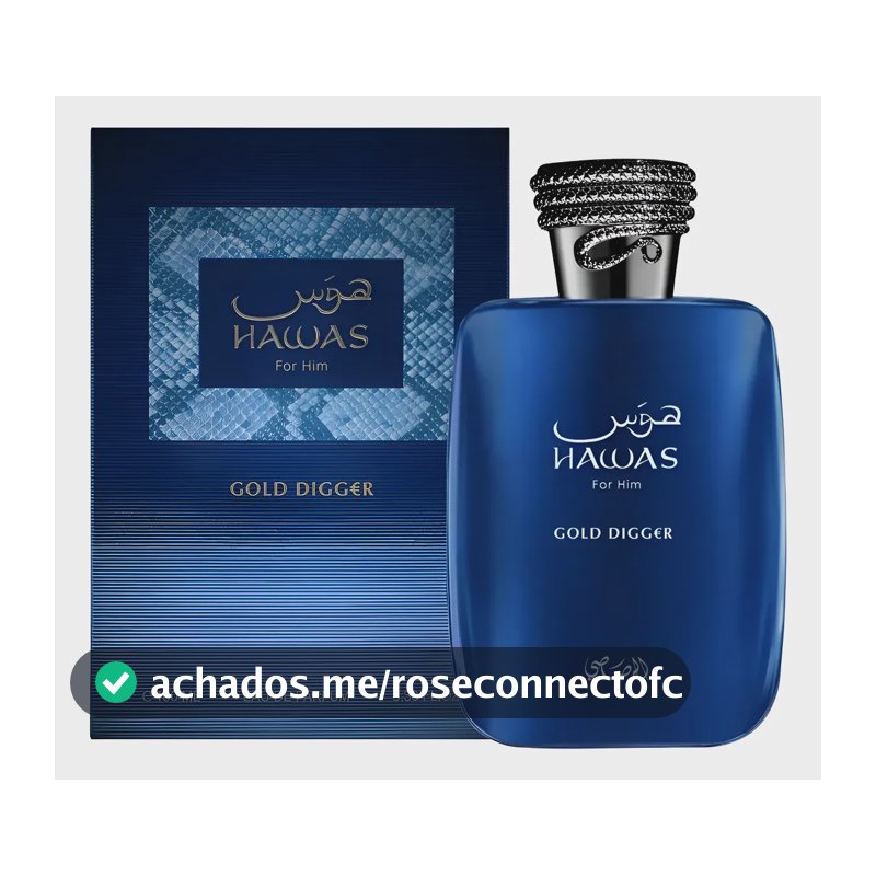 Perfume Hawas Gold Digger Rasasi Edp 100ml Árabe Lançamento