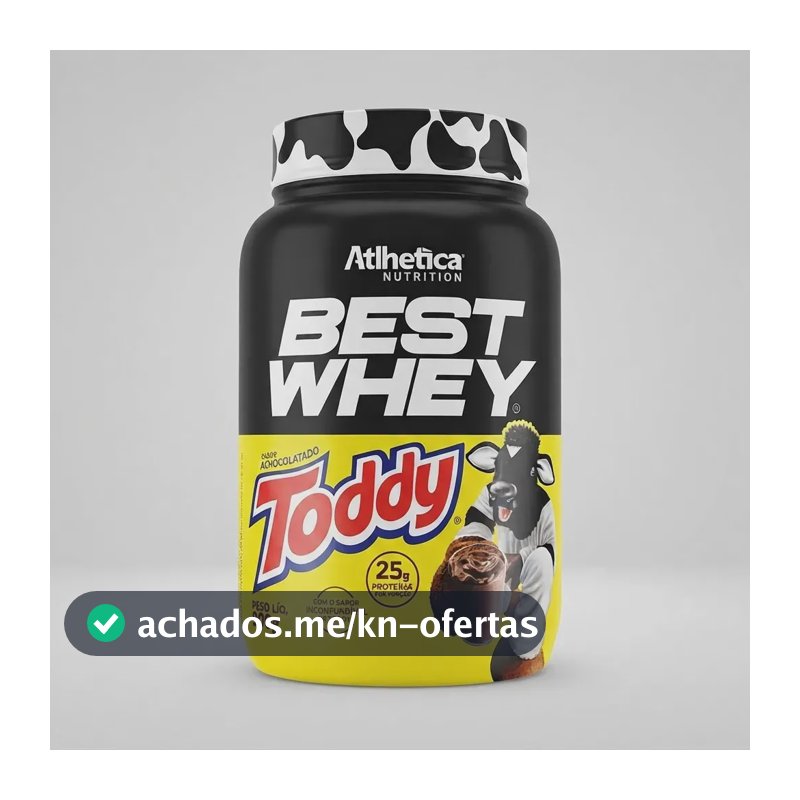 Proteína Atlhetica Nutrition Best Whey em pó sabor Toddy x 900g