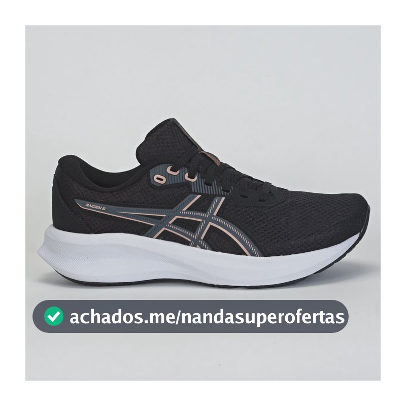 Tênis Asics Raiden 5 Feminino Treino Preto/rosa 36 Br