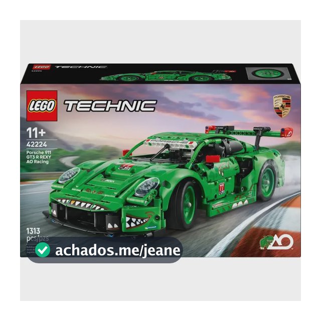 Carro técnico LEGO® Porsche 911 Gt3 R Rexy Ao Racing 42224