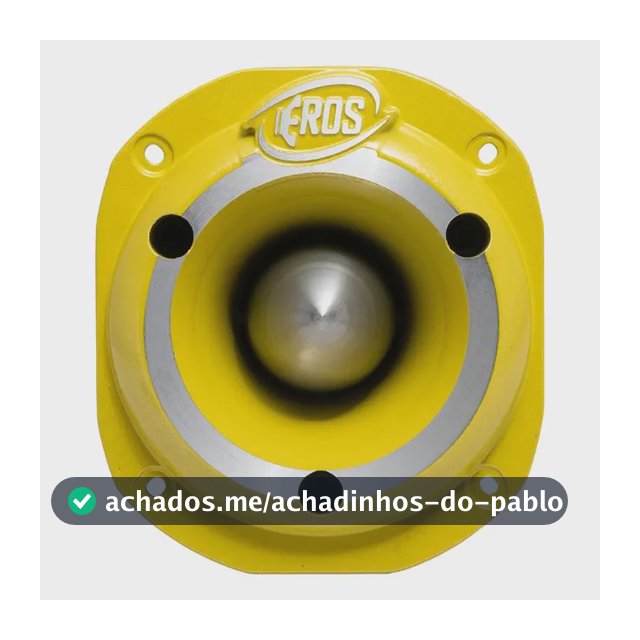 Super Tweeter Eros 150 Rms Eta-44 Trio Para Corneteira Cor Amarelo