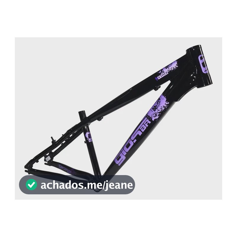 Quadro Gios 4trix 2026 Reforçado Para Grau Wheeling Manobras Cor Preto E Roxo