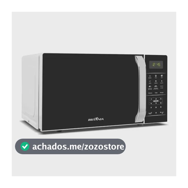 Micro-ondas Britânia Bmo23 De Preto 20l Branco