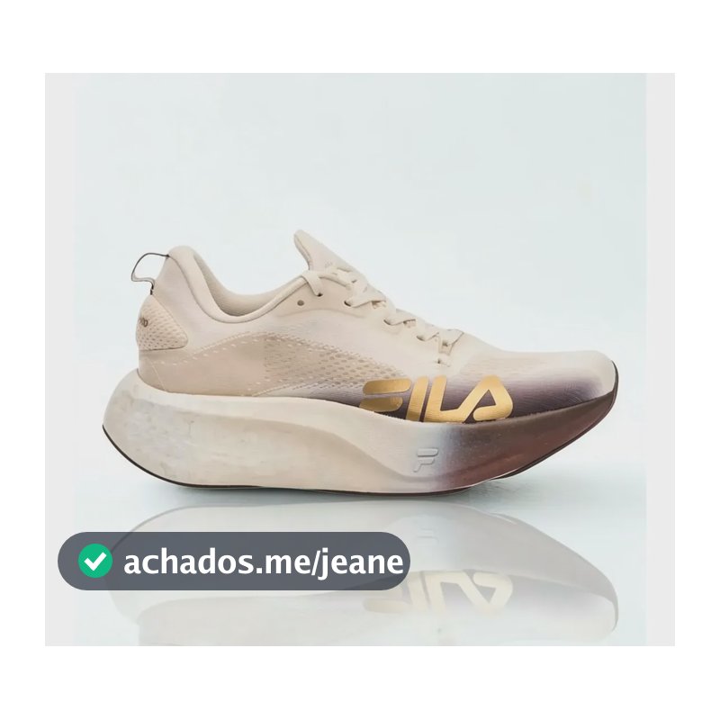 Tênis Fila Float Maxxi 2 Pro Corrida Carbono Masculino Bege/marrom/dourado Liso 40 Br