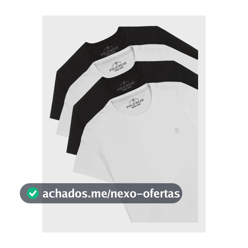 Kit 4 Camisetas Masculinas Polo Wear Sortido Sortido Gg Liso