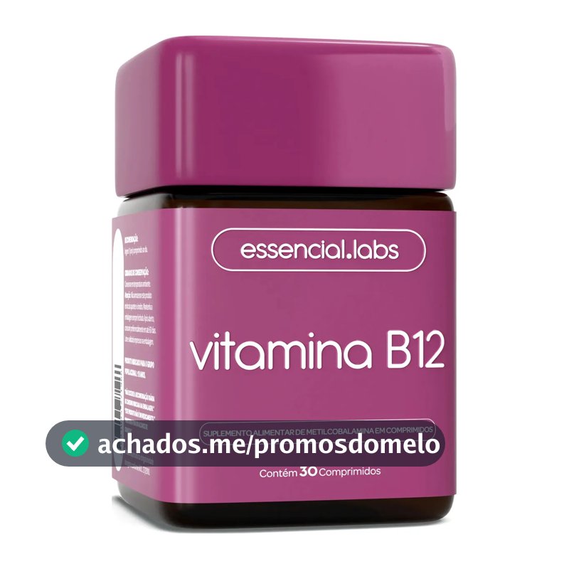 VITAMINA B12 Metilcobalamina - Fórmula com Máxima Pureza e Concentração - 30 Doses