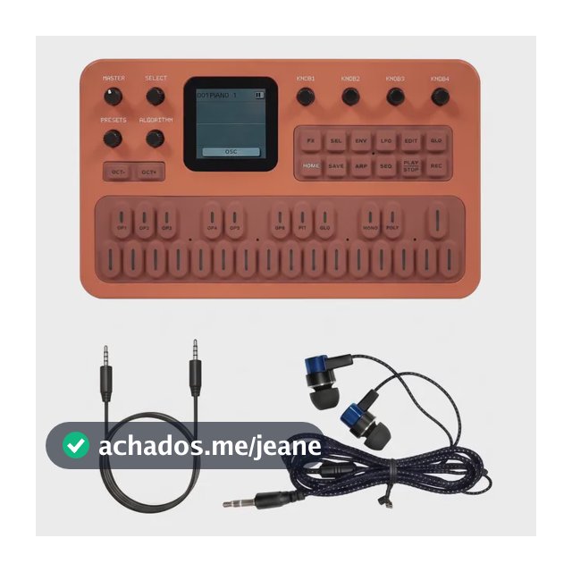 Kit De Sintetizador Fm M-vave Fm-1 Com Fones Inclusos