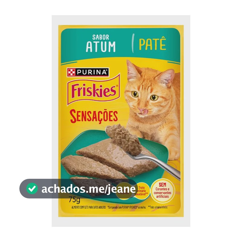 Patê para Gatos Adultos Atum Friskies 75g - 15 unidades