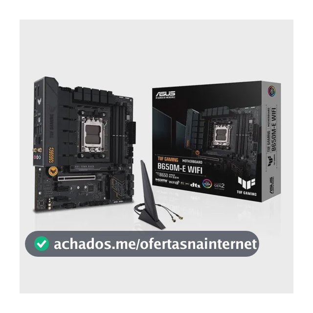 Placa Mãe Asus Tuf Gaming B650m-e Wifi Amd Am5 Matx Ddr5 Preto
