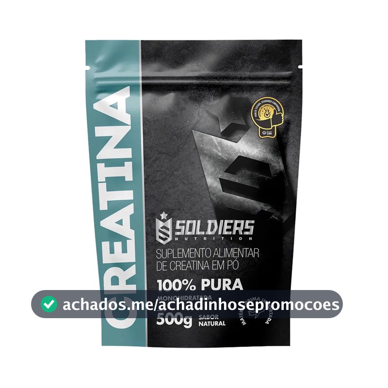 Creatina Soldiers Nutrition em pó Sem sabor x 500g