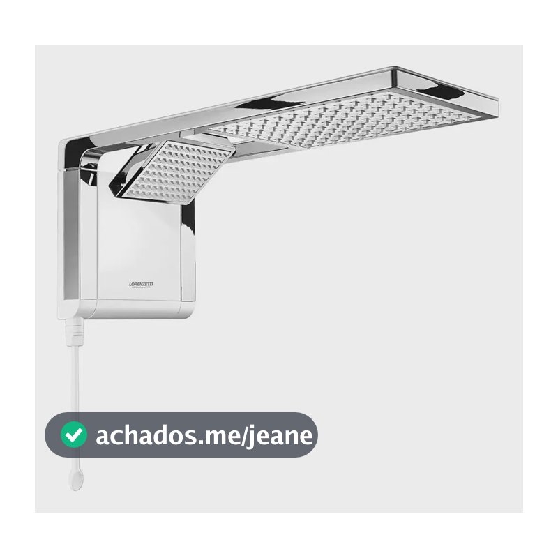 Chuveiro Lorenzetti 7800W Eletronico Acqua Duo Ultra Branco e Cromado