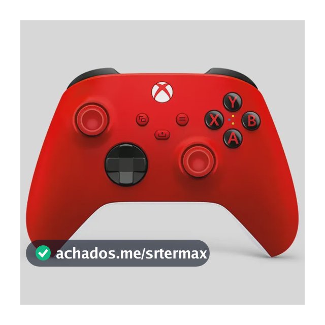 Controle Sem Fio Xbox Series X S Microsoft Pulse Red para PC, One e Smart TVs