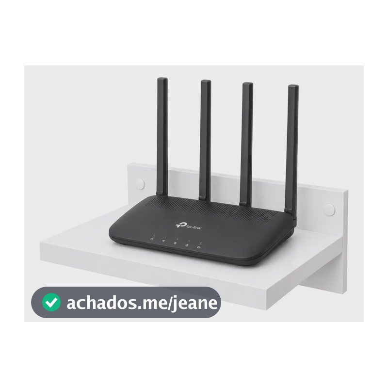 Suporte De Parede Para Roteador E Modem Organizador Em Mdf Branco