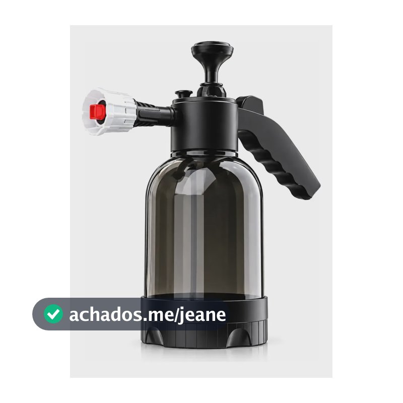 Pulverizador Snow Foam Pressão Manual 2l Profissional Preto Lavagem Lavar Carro Regar Horta Arisca