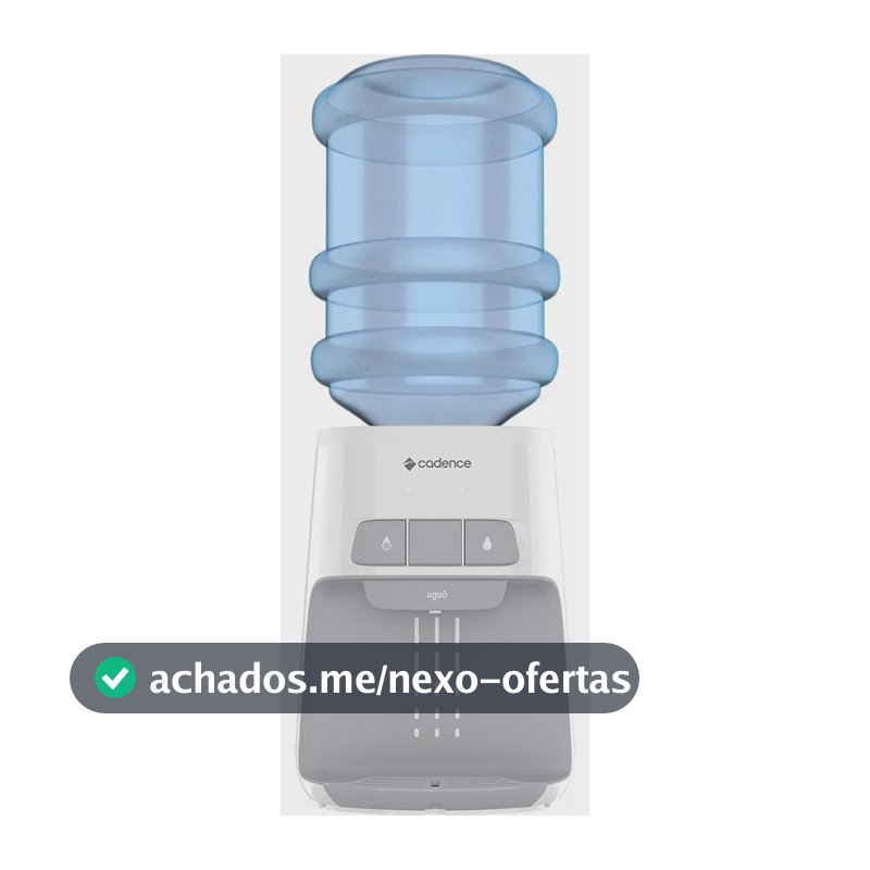 Bebedouro de mesa Cadence gela água refrigerado elétrico galão aguô BEB110 branco
