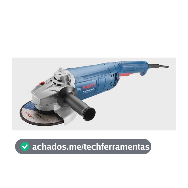 Esmerilhadeira Bosch GWS 2200-180 2200w Azul Profissional 18cm