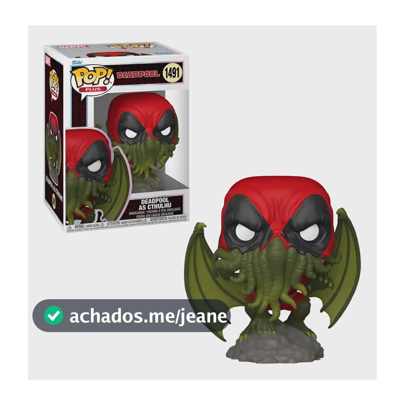 Boneco Funko Pop! Deadpool Literaruta Clássica - Cthulhu