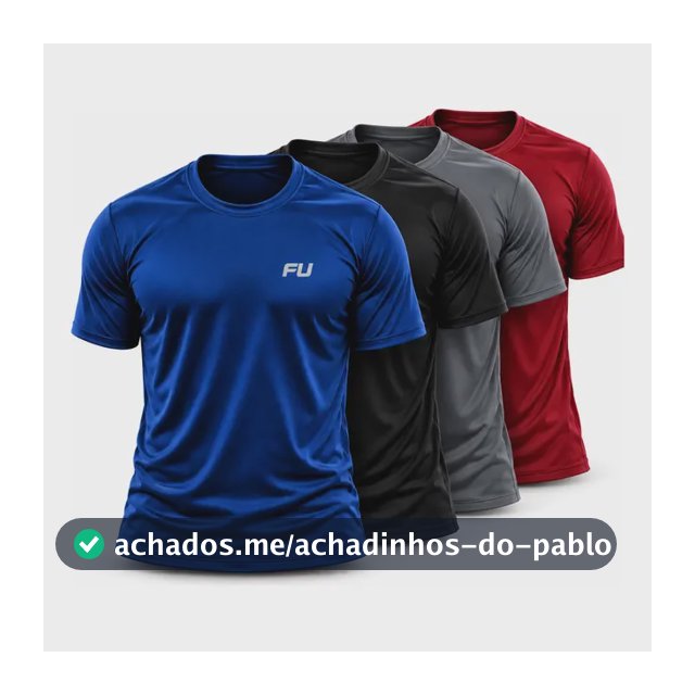 Camisa Dry Fit Kit Com 4 Academia Treino Corrida Premium