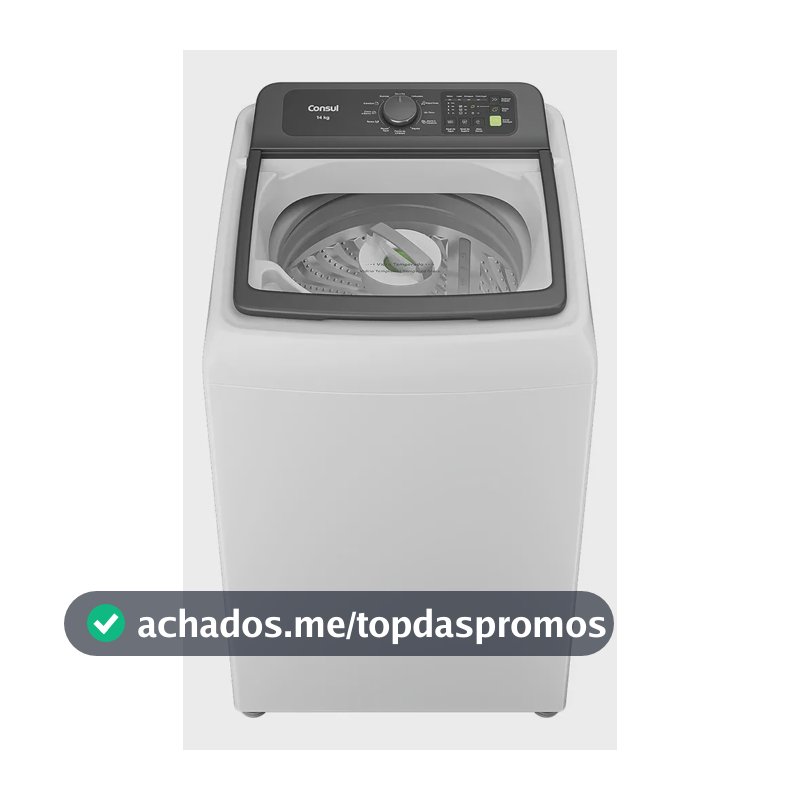 Máquina de Lavar Consul 14Kg Branca com Modo Eco - CWN14AB