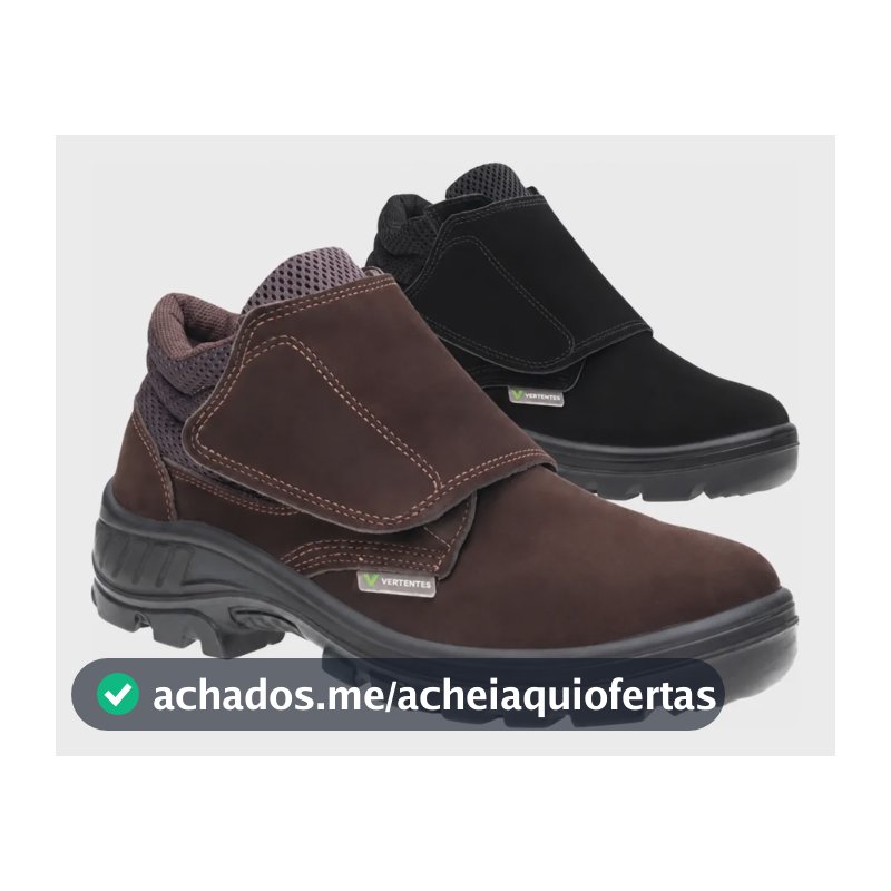 Botina De Segurança Marluvas Vertentes 95b26 Nobuck Pvc Marrom 40 Br