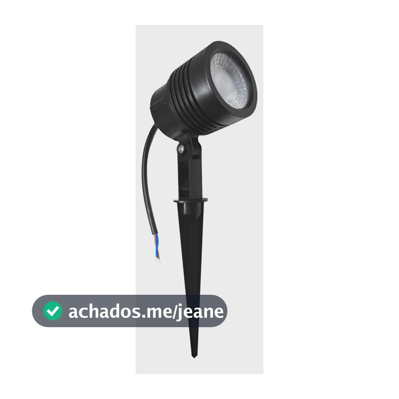 Luminária Espeto Jardim Pix Led 6w Bivolt Ip65 Preto 3000k 127/220v Preto Warm White (3000k)