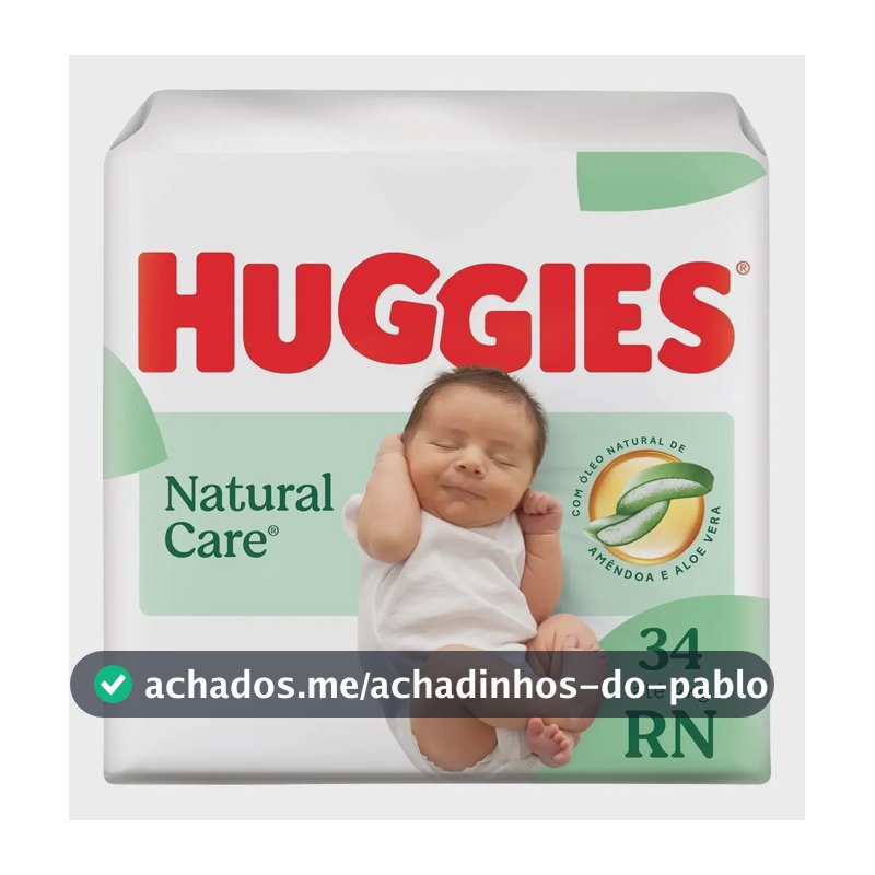 Fralda Huggies Natural Care Rn 34 Unidades Recém-nascido Recém-nascido (rn)