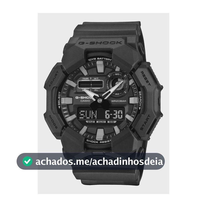 Relógio Casio Analógico Digital G-shock Ga-010-1a1dr | Black Preto