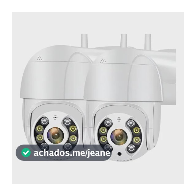 Kit 2 Câmeras de Segurança iCSee A8 PTZ Wi-Fi com Visão Noturna para Exterior e Interior G.Eye