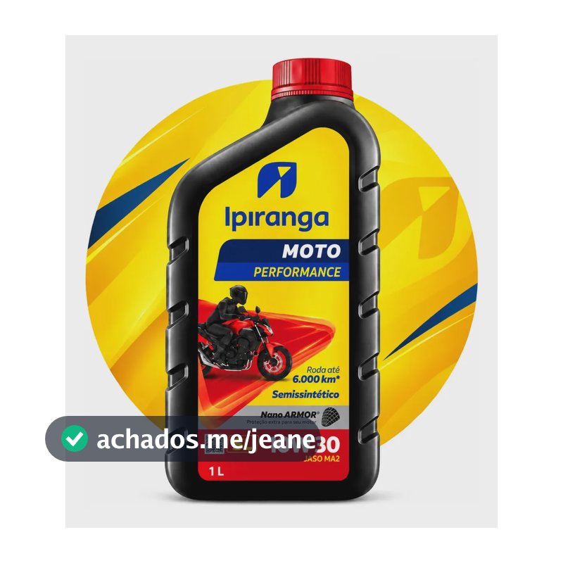 ÓLEO MOTOR MOTO IPIRANGA 10W-30 SEMI-SINTÉTICO 4T