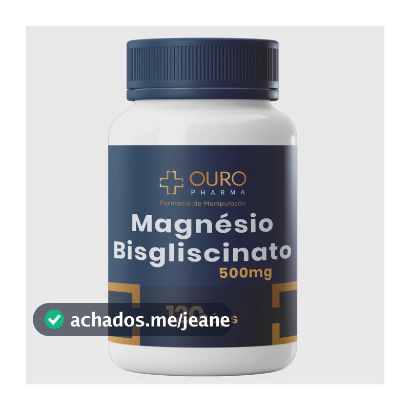 Magnésio Bisglicinato OURO Pharma Alimentar em cápsula Sem sabor