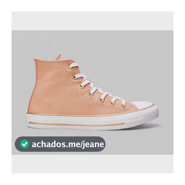 Tênis Converse Feminino Largo Lisa Taylor Ct2833 Longo T Nude Rosa/branco/ouro Liso 36 Br