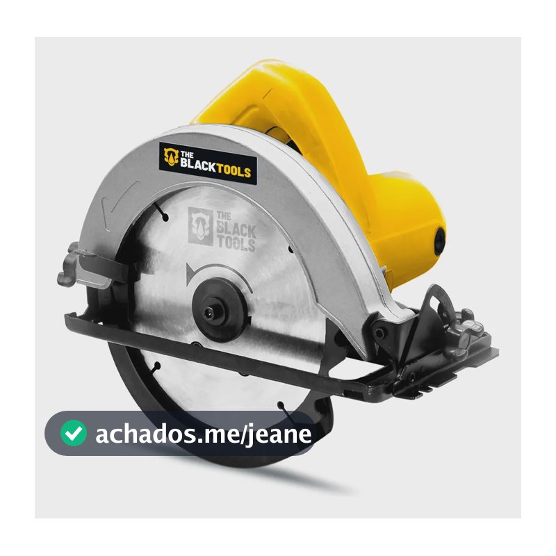 Serra Circular Profissional The Black Tools Btc1000 7.1/4 Pol. 185mm 1100w 50hz/60hz Com Disco Madeira