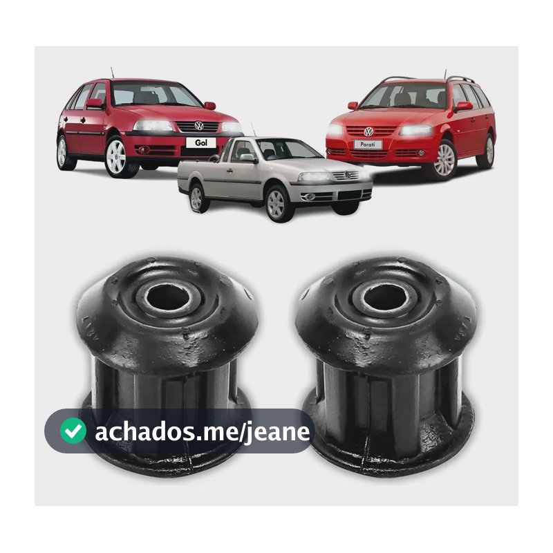 Par Bucha Eixo Traseiro Vw Gol Saveiro Parati G1 G2 G3 G4