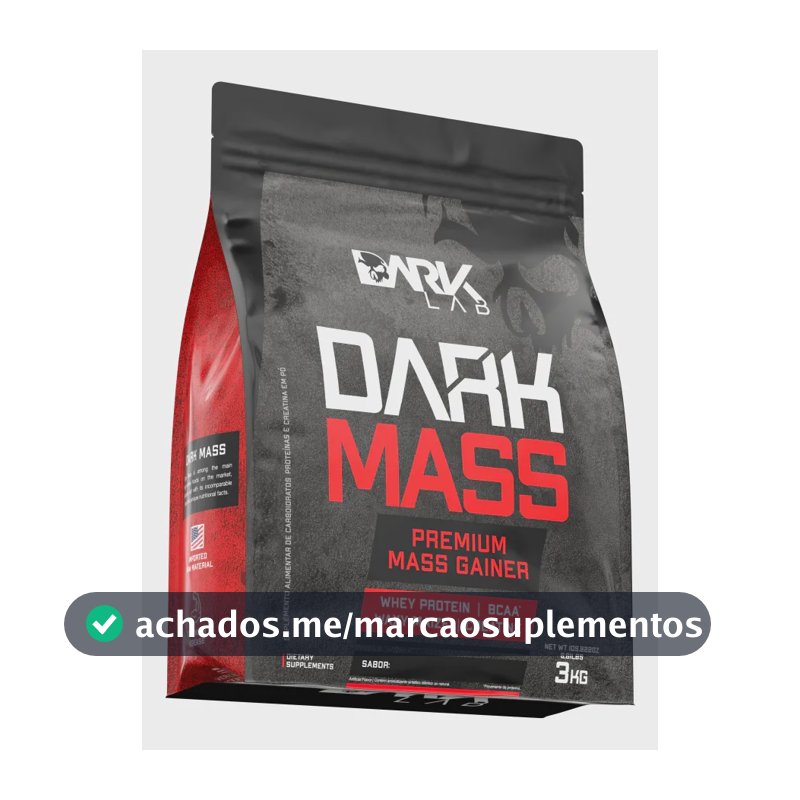 Suplemento em pó Dark Lab Carboidratos Dark Mass 3kg sabor Biscoitos x 3kg