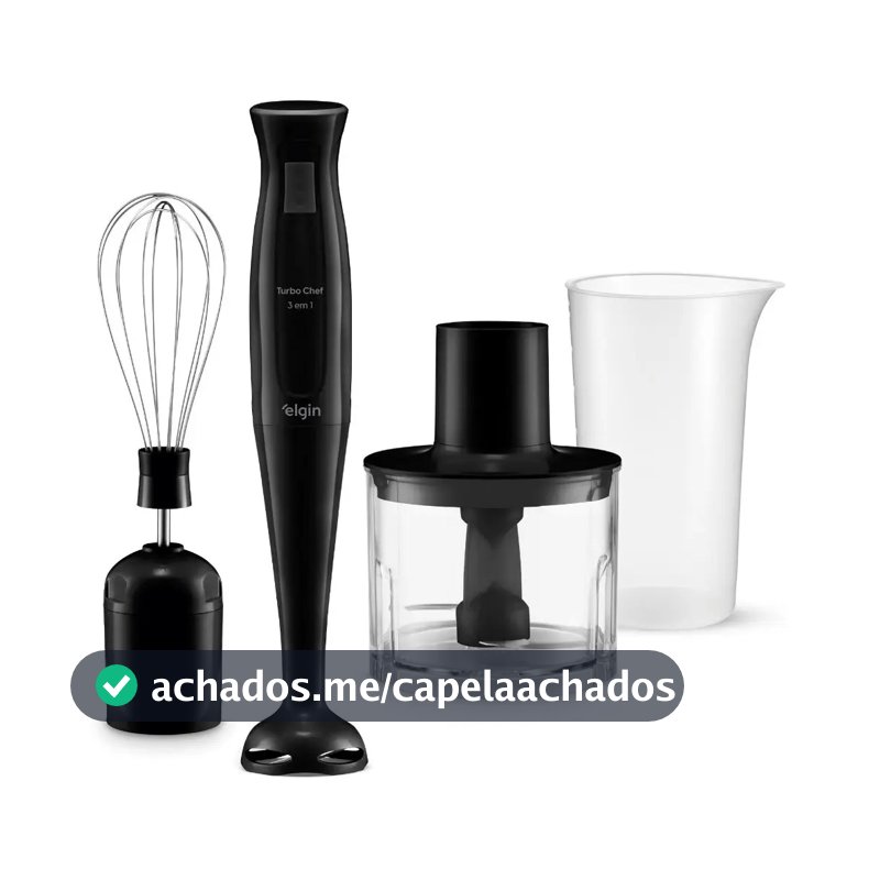 Mixer Vertical Turbo Chef Elgin 3 Em 1 200w Preto 110v Preto