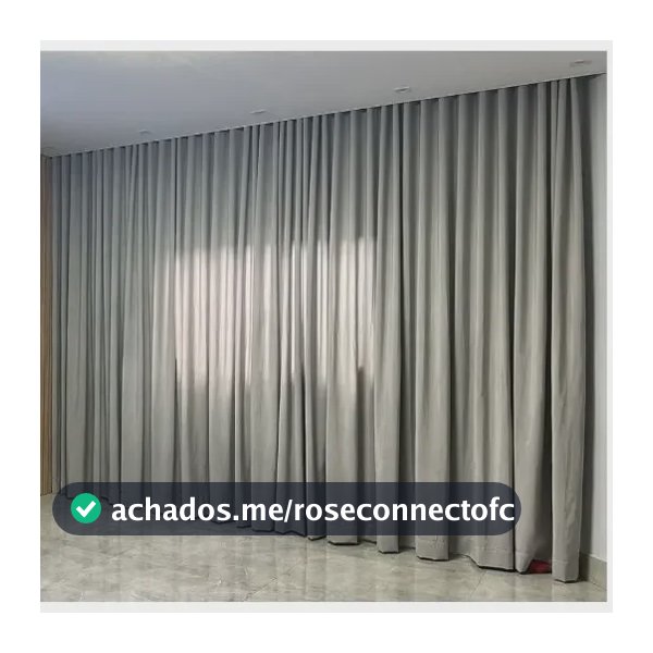 Cortina Tecido Blackout 6m X 2,6m - Trilho Suíço - Promoção
