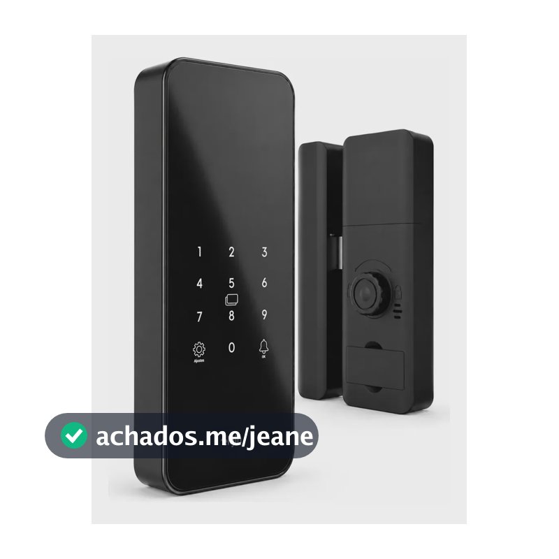 Fechadura Digital Sobrepor Elgin Forti Basic S Senha Tag Preto