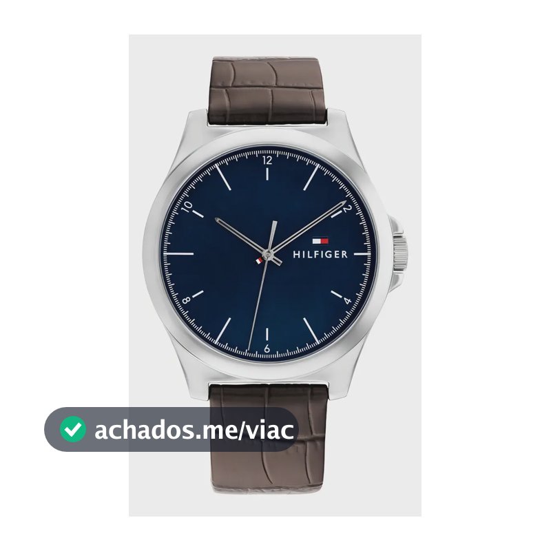 Relógio de couro masculino Tommy Hilfiger 1710549