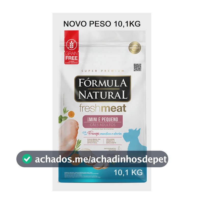 FORMULA NATURAL FRESH MEAT ADULTO PORTE MINI E PEQ. 10,1KG