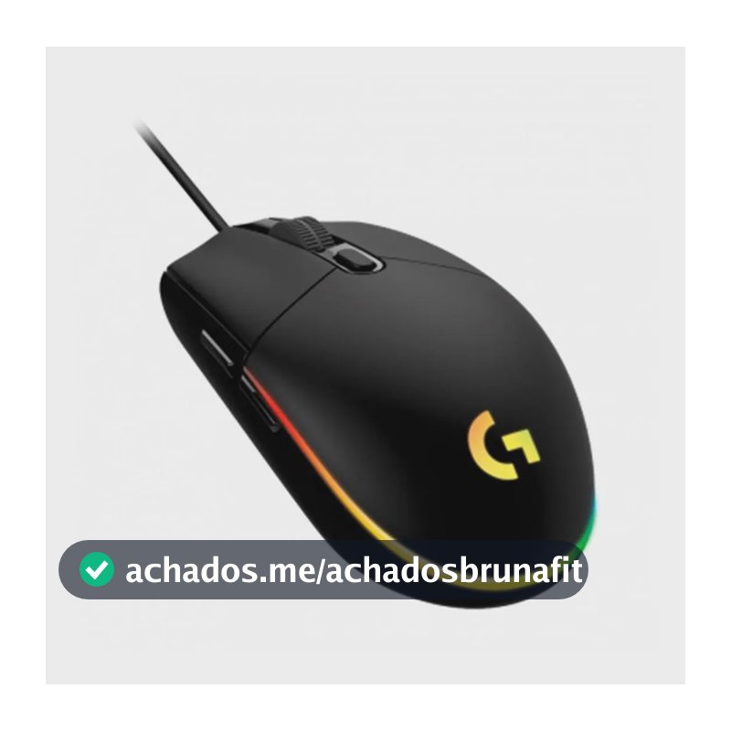 Mouse Ótico para Jogos Logitech G203 LIGHTSYNC Preto
