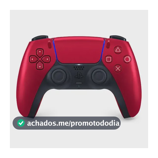 Controlador Joystick Sem Fios Dualsense para Ps5 Vermelho Vulcânico