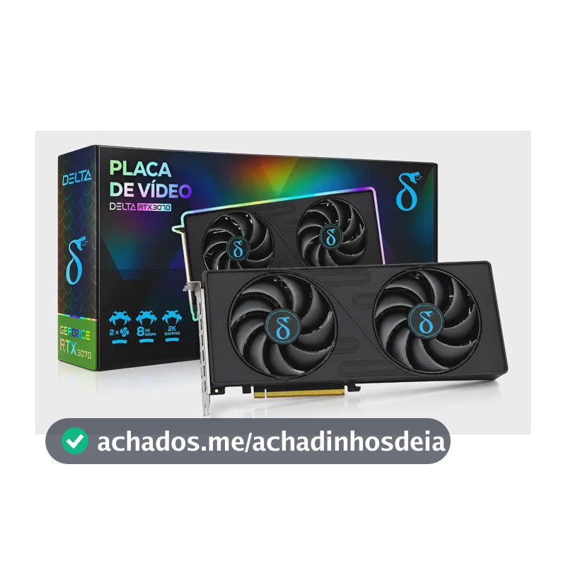 Placa De Vídeo Rtx 3070 Nvidia Geforce 8gb Gddr6 256bit