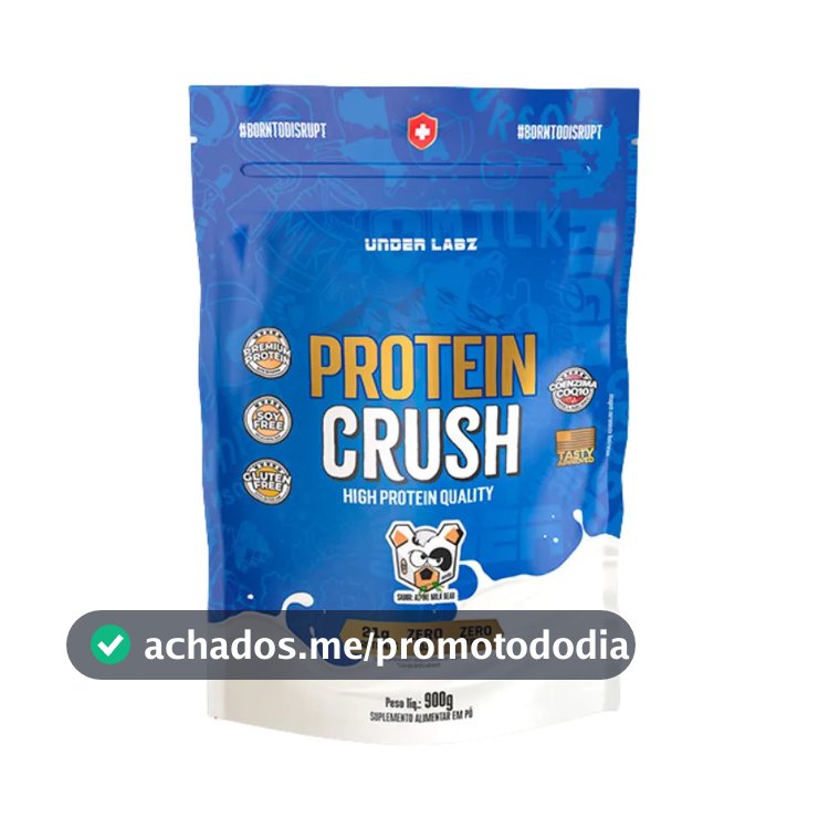 Proteína Under Labz Whey concentrado Crush em pó sabor Alpine Milkbear x 900g
