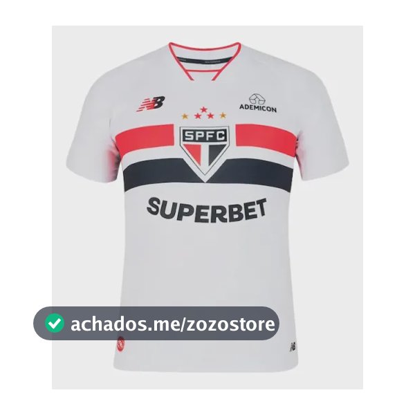 Camisa São Paulo Fc 26/27 Masculina Uniforme Titular Spfc Branco M