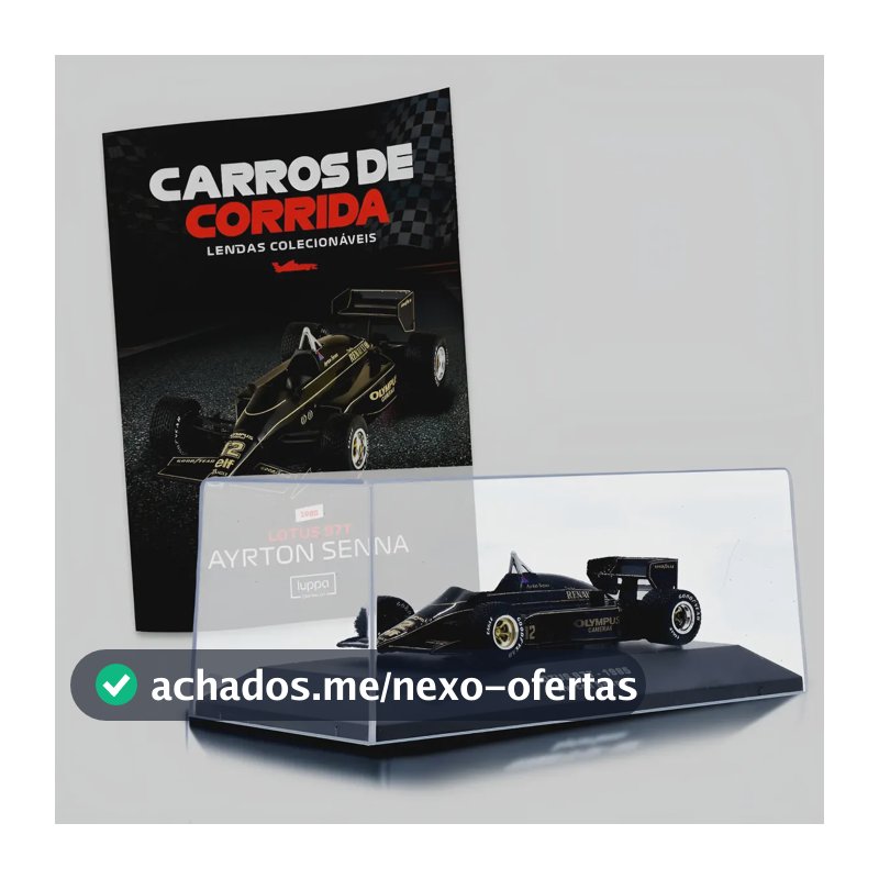 Luppa Carros De Corrida Lotus 97t - 1985  - Senna Preto