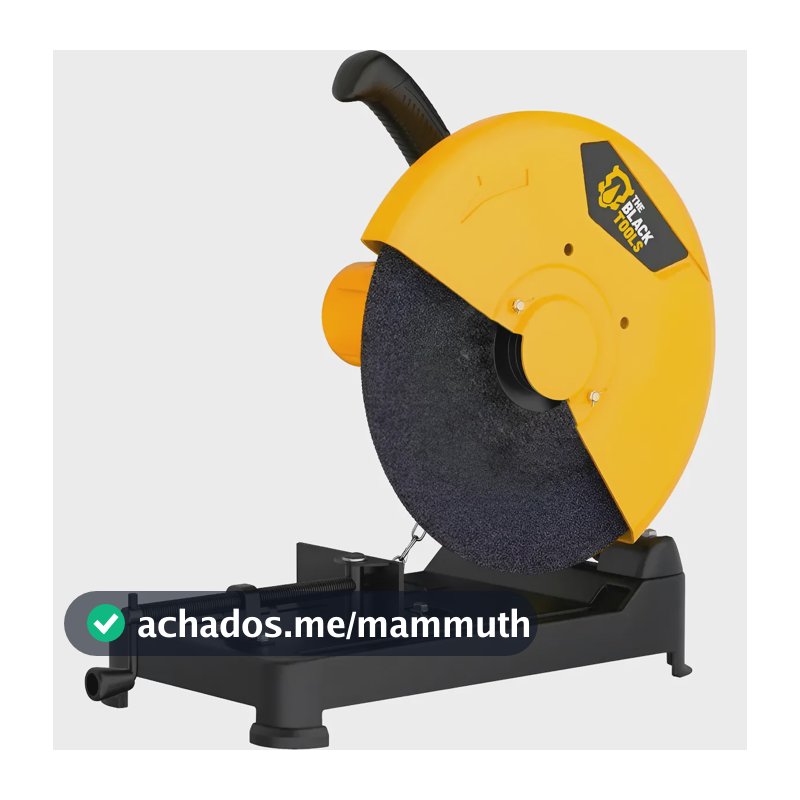 Serra Policorte 2300w 14 Pol 355mm Profissional Corte Metais 220v Amarelo E Preto