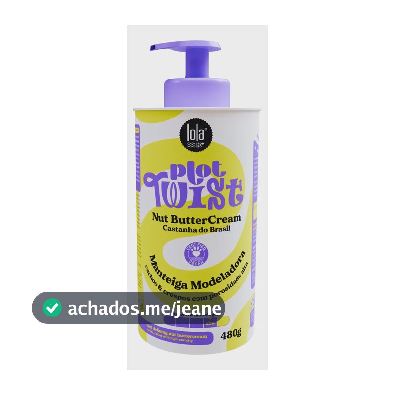 Plot Twist Nut Butter Cream Manteiga Modeladora 480g - Lola Cosmetics